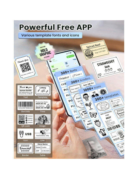 Impresora Térmica de Etiquetas NDYIN N20 Bluetooth 2"