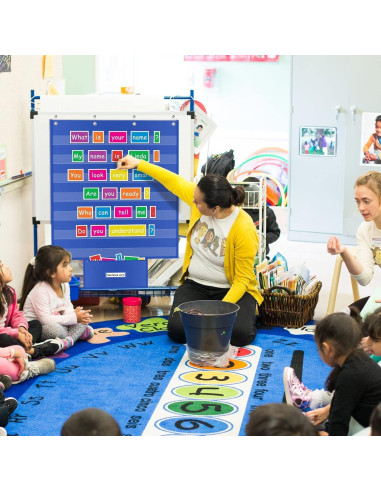 Gráfico de Bolsillo Grande ALSLEA 28x71 cm Azul para Aula
