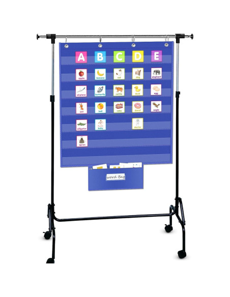 Gráfico de Bolsillo Grande ALSLEA 28x71 cm Azul para Aula