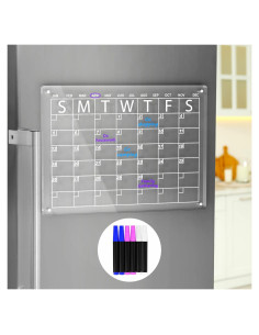 Calendario Magnético AITEE para Nevera 40.6x30.5cm con 6 Marcadores