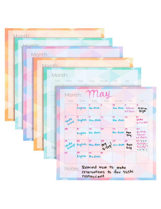 Calendario Adhesivo Mensual Reutilizable Paper Junkie 34.9x32.5cm