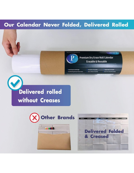 Calendario de Pared Jumbo Borrable Party Funny 116.8x160 cm