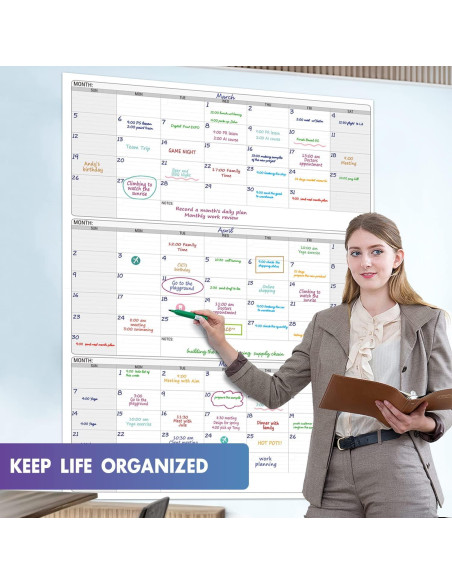 Calendario de Pared Jumbo Borrable Party Funny 116.8x160 cm