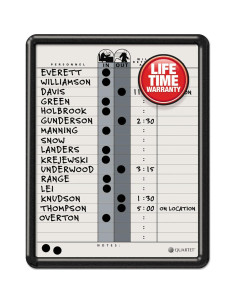 Tablero Magnético In/Out Quartet 750, 28x36 cm, Blanco 2