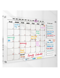 Calendario Acrílico Grande J-Rod Innovations 71x50 cm Borrado Seco