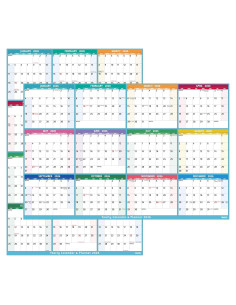 Calendario de Borrado en Seco 2026 BowCuk 97x64 cm Reversible