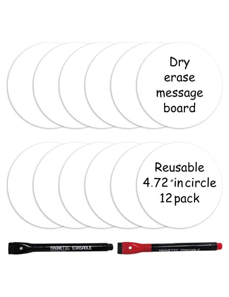 Etiquetas de Borrado en Seco Reutilizables SVNOOC 12.7 cm Etiquetas de Borrado en Seco Reutilizables SVNOOC 12.7 cm