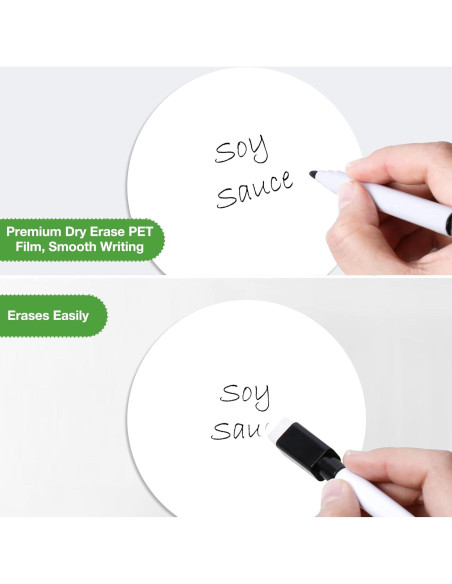 Etiquetas de Borrado en Seco Reutilizables SVNOOC 12.7 cm Etiquetas de Borrado en Seco Reutilizables SVNOOC 12.7 cm