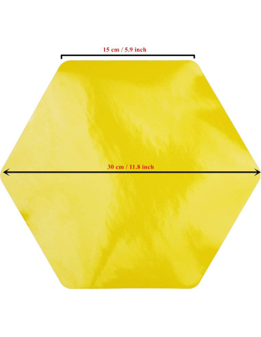 10 Piezas Pegatinas Hexagonales Coloridas LJY para Pizarra Borrable