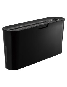 Destructora de papel Aska B08BK compacta negra corte en cruz