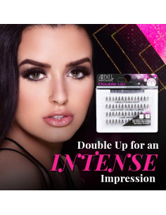 Pestañas Postizas Ardell Doble Up Individuales Largas Marrón 2