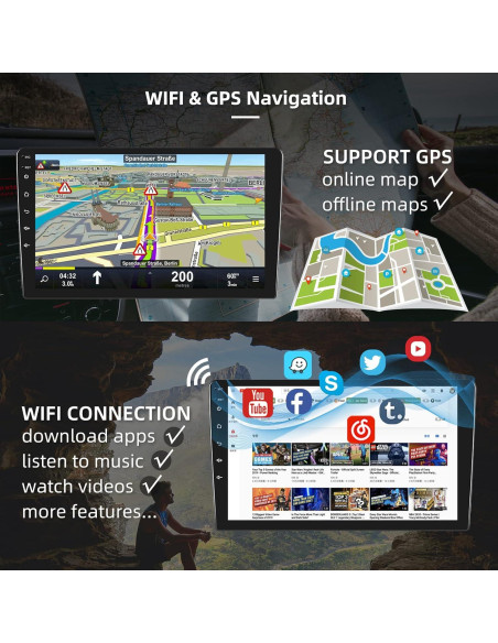 Estéreo de Coche Hodozzy 10.1" para Toyota Hilux 2015-2020 Estéreo de Coche Hodozzy 10.1" para Toyota Hilux 2015-2020