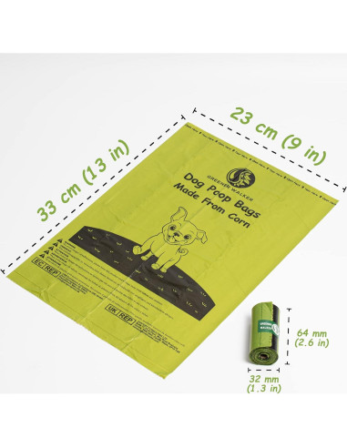Bolsas de Basura para Perros Greener Walker 540 Unidades