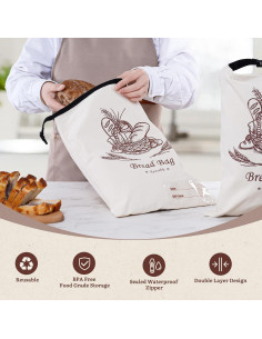 Bolsas de Pan de Cera de Abeja Puricon 2 Unidades 31.5x42 cm 2