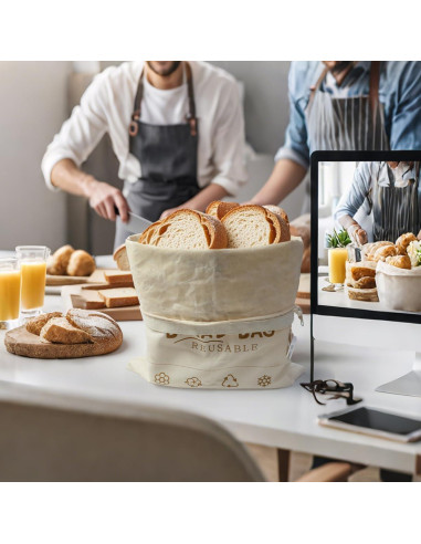 Bolsas de Pan de Cera de Abeja ZERTNROW - 2 Paquetes Reutilizables