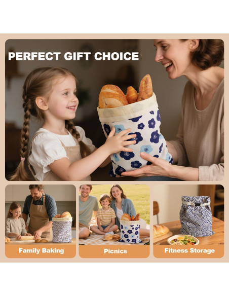 Bolsas de Pan de Cera de Abeja Augine - 2 Unidades 30x43 cm