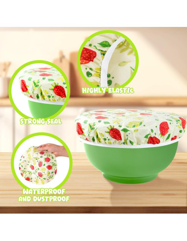 Juego de 4 Cubiertas de Tazón Reutilizables Jiet 15-30 cm
