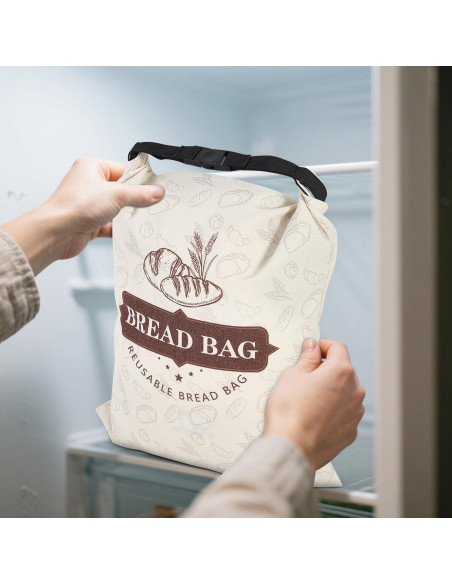 Bolsa de Almacenamiento para Pan Prcivr Grande 42x32cm Lavable