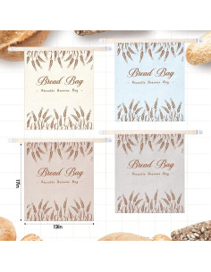 4 Bolsas de Pan de Cera de Abeja Bulyoou 33x43 cm Reutilizables 2