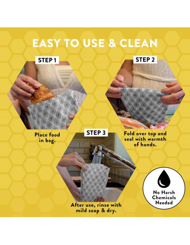 Bolsas de Almacenamiento de Cera de Abeja BeeBAGZ - 3 Piezas