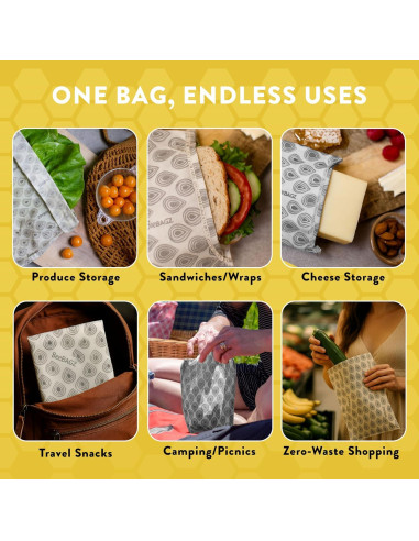 Bolsas de Almacenamiento de Cera de Abeja BeeBAGZ - 3 Piezas