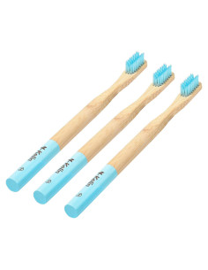 Cepillo de Dientes Ortodóntico Y-Kelin de Bambú 3 Piezas Cerdas Suaves