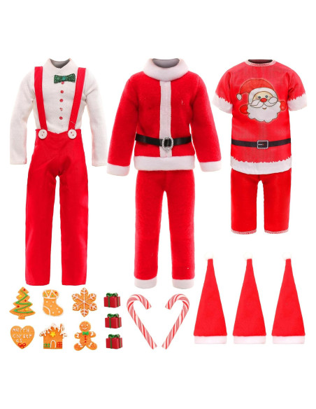 Disfraz de Navidad Miunana para Muñeco 30.48 cm 17 PCS