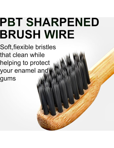 Cepillo de Dientes Eléctrico Sonic de Bambú MgcSto - 5 Modos