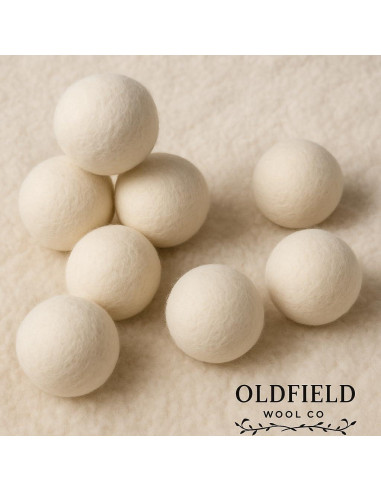 Bolas de Secado de Lana Orgánica XL Oldfield Wool Co - 6 Unidades