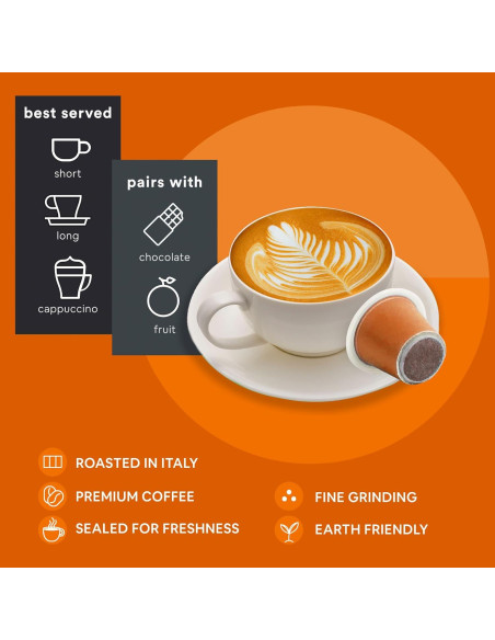 Cápsulas Compostables Woken para Nespresso - 60 Cáp. Espresso Italiano