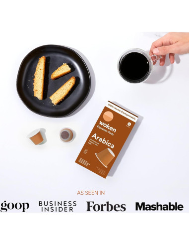 Cápsulas Compostables Woken para Nespresso - 60 Cáp. Espresso Italiano