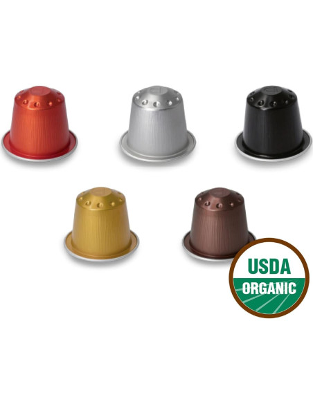Cápsulas de Espresso Café Romano Orgánico 100 Unidades Nespresso