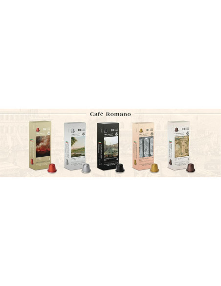 Cápsulas de Espresso Café Romano Orgánico 100 Unidades Nespresso