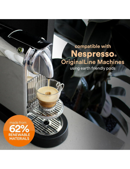 Cápsulas Compostables Woken para Nespresso - 60 Cáp. Espresso Italiano