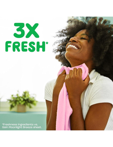 Gain Suavizante de Tela Happy 130 Hojas - 3X Frescura