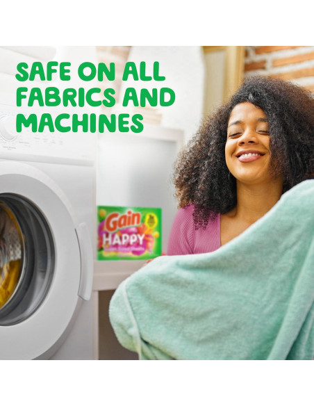 Gain Suavizante de Tela Happy 130 Hojas - 3X Frescura