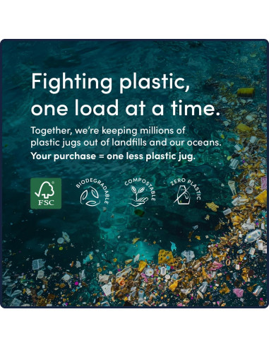 Hojas de detergente ecológicas Good Laundry 60 cargas lavanda