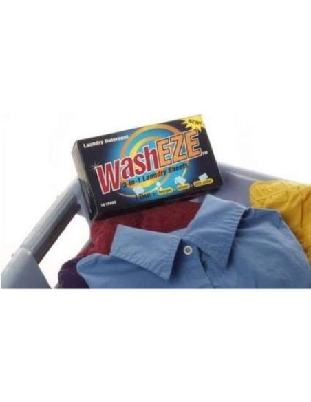 Hojas de detergente 3 en 1 WashEZE - 20 cargas aroma fresco