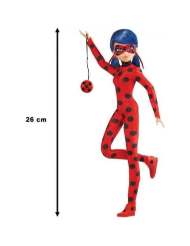 Muñeca Marinette Ladybug 26cm con Accesorios y Kwami Bandai