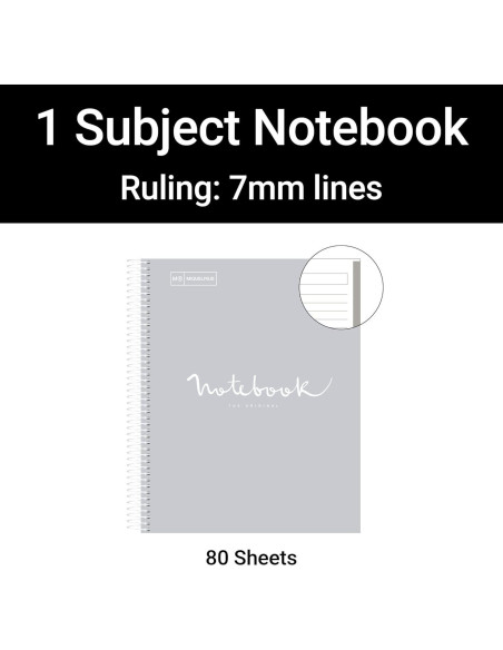 Cuaderno Espiral Miquel Rius 28x21.6 cm Rayado 80 Hojas