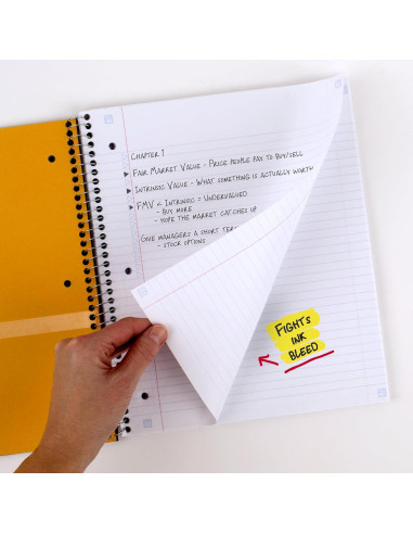 Cuaderno Espiral Five Star 3 Asignaturas 150 Hojas Azul