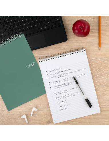 Cuaderno Espiral Five Star 1 Asignatura 100 Hojas Verde