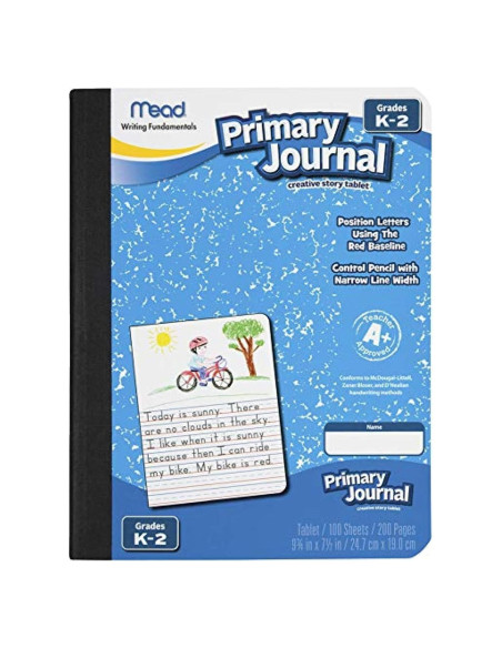 Diario Primario Mead 09956 19.1x24.8cm Azul Regulada