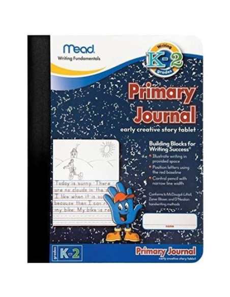 Diario Primario Mead 09956 19.1x24.8cm Azul Regulada