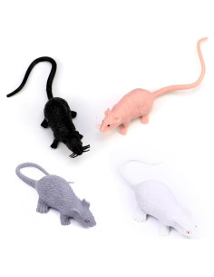 80 Mini Ratones Falsos de Plástico para Halloween - Titihuirie