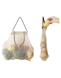 Juego de 7 Bolsas de Almacenamiento de Malla Reutilizables