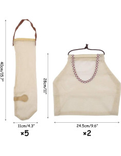 Juego de 7 Bolsas de Almacenamiento de Malla Reutilizables 2