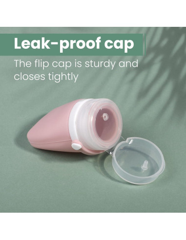 Botellas de Viaje RONRONS 30ml Silicona A Prueba de Fugas 4 Pzas
