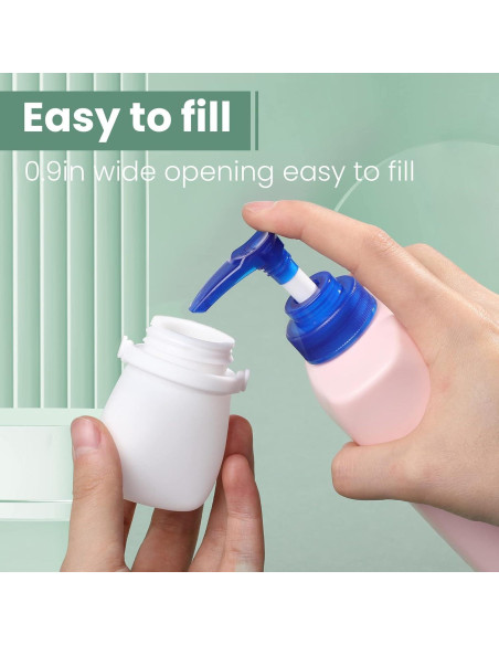 Botellas de Viaje RONRONS 30ml Silicona A Prueba de Fugas 4 Pzas