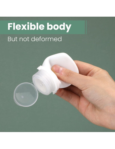 Botellas de Viaje RONRONS 30ml Silicona A Prueba de Fugas 4 Pzas